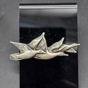 Anson Silver Tone Bird Duck Tie Tack Tie Pin Tie Bar